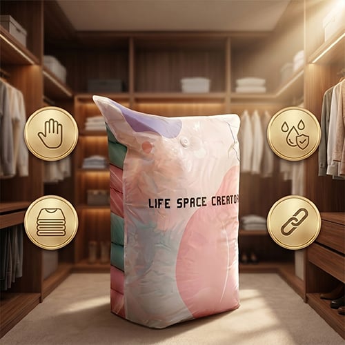 Protection from moisture dust and closet smells